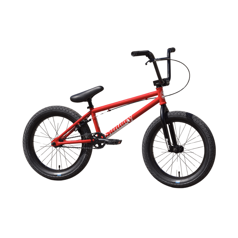 Sunday Primer 18″ Complete BMX Bike - Gloss Fire Engine Red - UrbanCycling.com