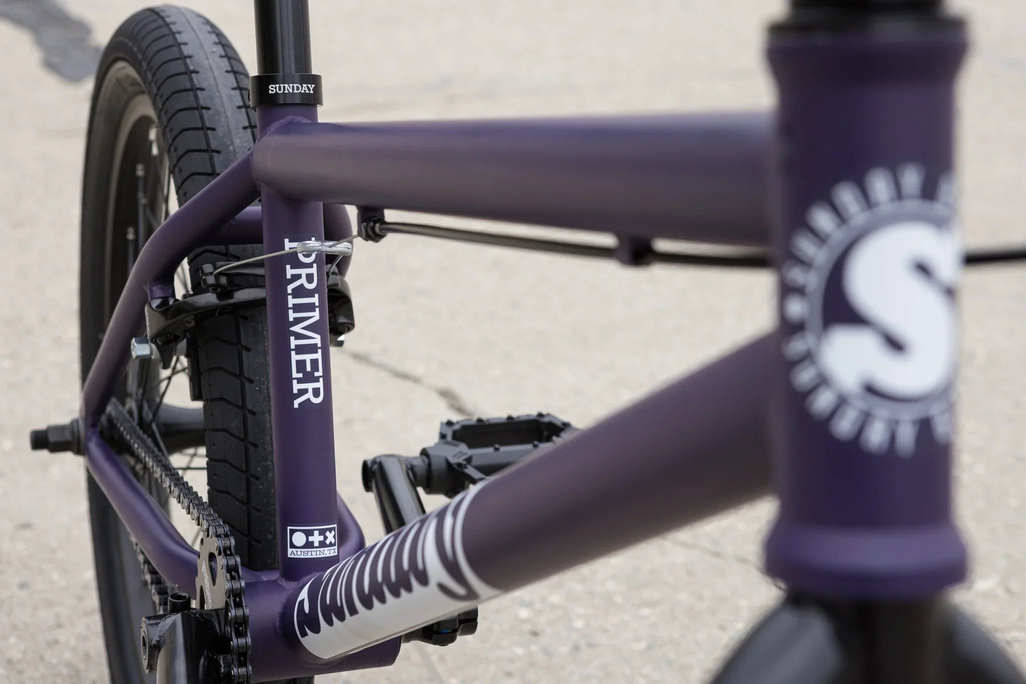 Sunday Primer 21″ Complete BMX Bike - Matte Midnight Purple Sunday Primer 21″ Complete BMX Bike - Matte Midnight Purple