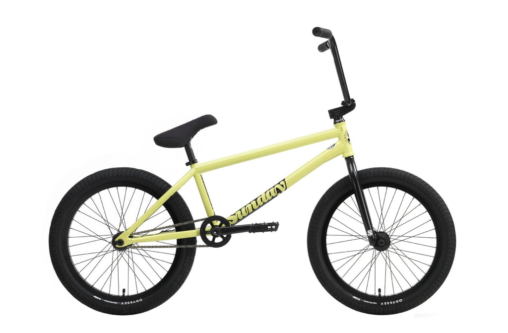 Sunday Soundwave Special (FC) 21″ Complete BMX Bike - Gloss Notepad Yellow (RHD) - UrbanCycling.com