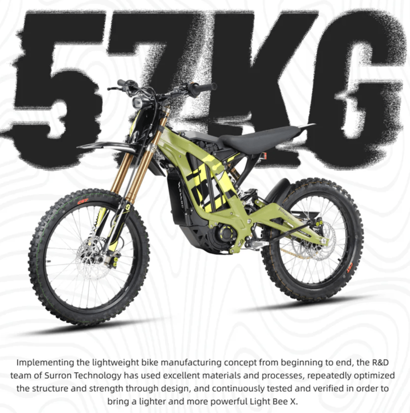 Surron Light Bee X Electric Bike - UrbanCycling.com