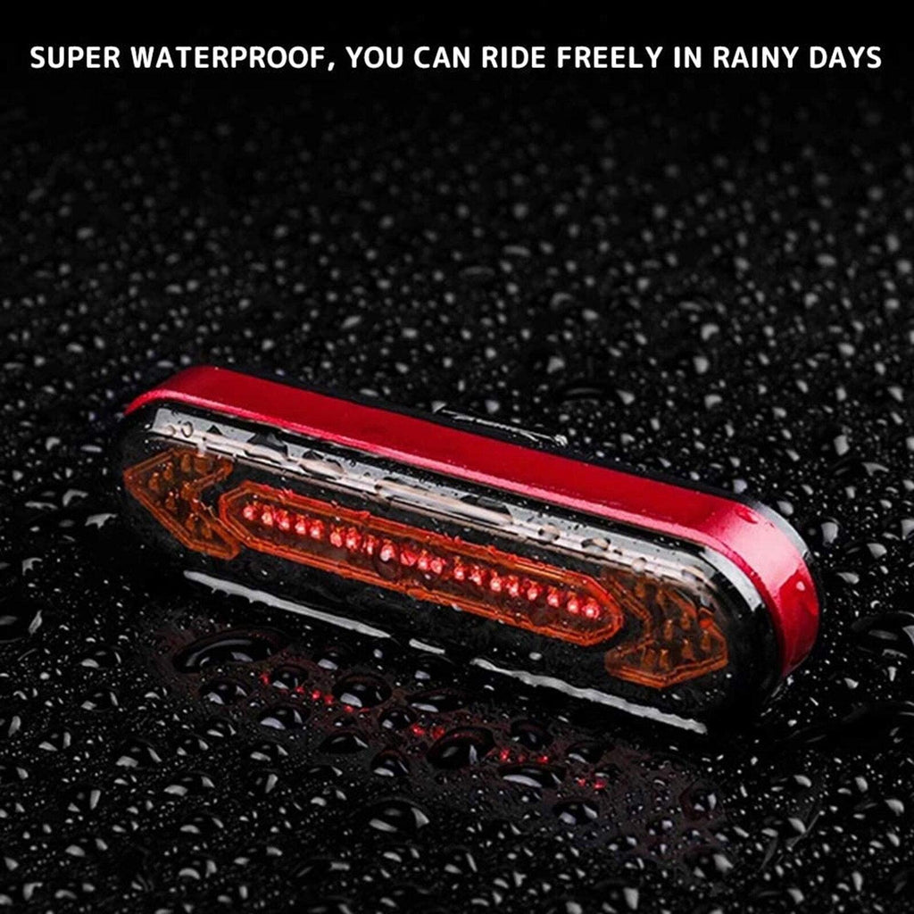 tBicycle Turn Signal Taillight USB Rechargeable Bicycle Tail Rear Light Turn Signal Braking Warning Wireless LED Ultra Bright LED Safety Warning Bike Brake Rear Lights Wireless Remote Control Modes Waterproof Suitable For Mountain Bike Road Bicycle - UrbanCycling.com