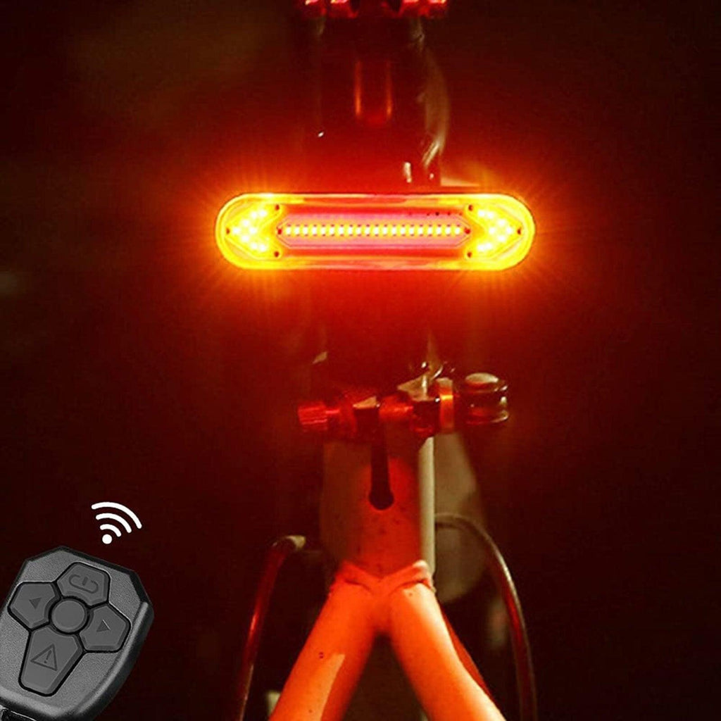 tBicycle Turn Signal Taillight USB Rechargeable Bicycle Tail Rear Light Turn Signal Braking Warning Wireless LED Ultra Bright LED Safety Warning Bike Brake Rear Lights Wireless Remote Control Modes Waterproof Suitable For Mountain Bike Road Bicycle - UrbanCycling.com