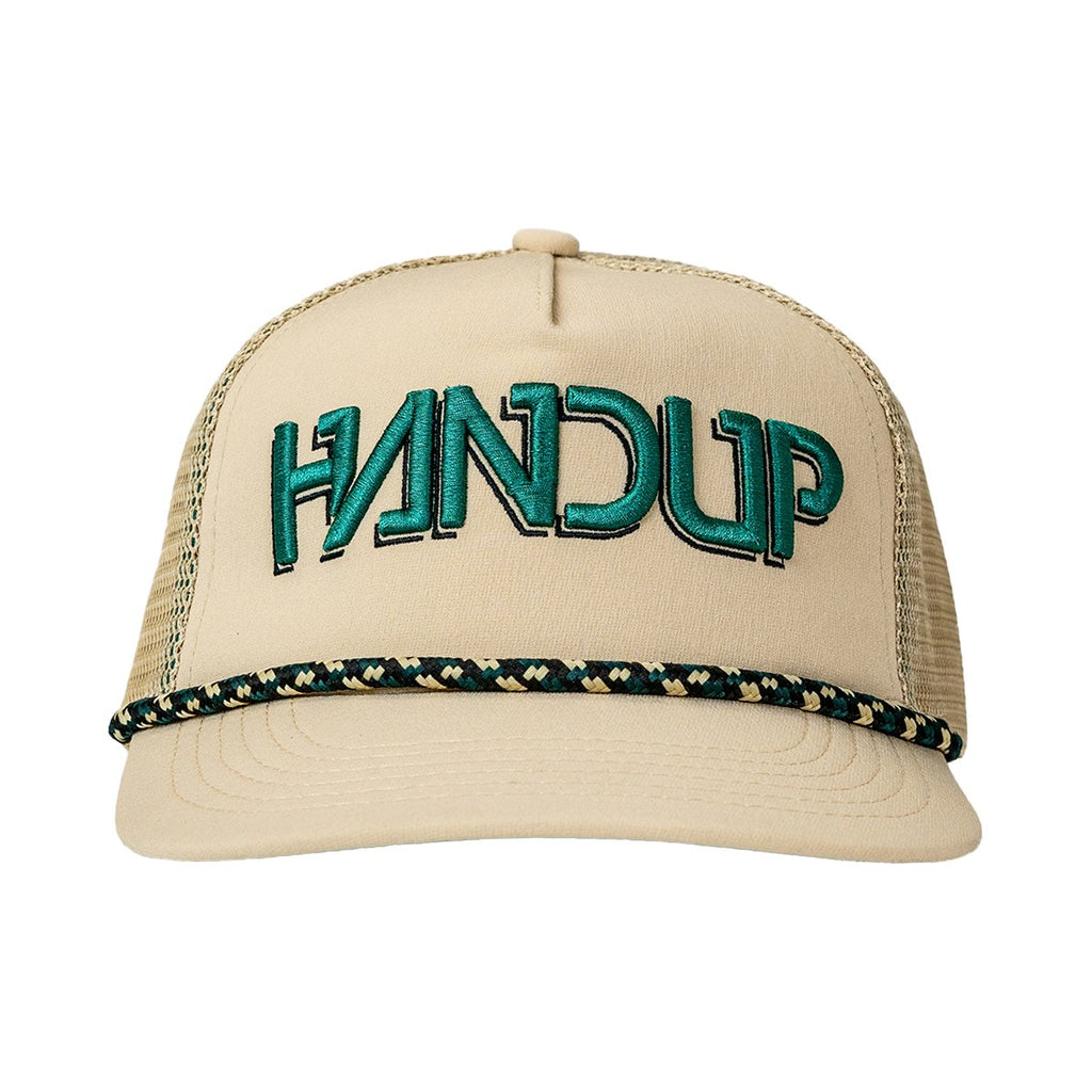 Trucker Hat - Cream/Green - UrbanCycling.com