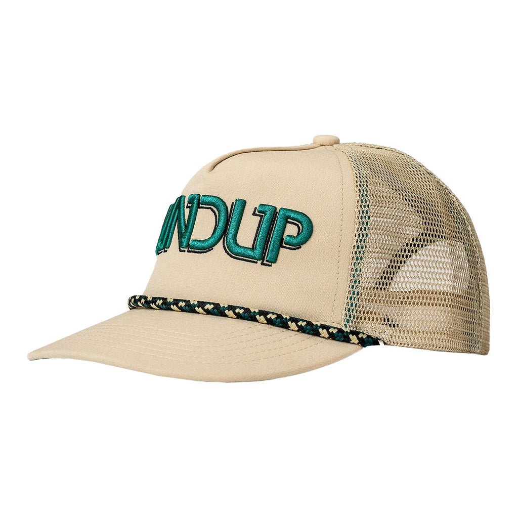 Trucker Hat - Cream/Green - UrbanCycling.com