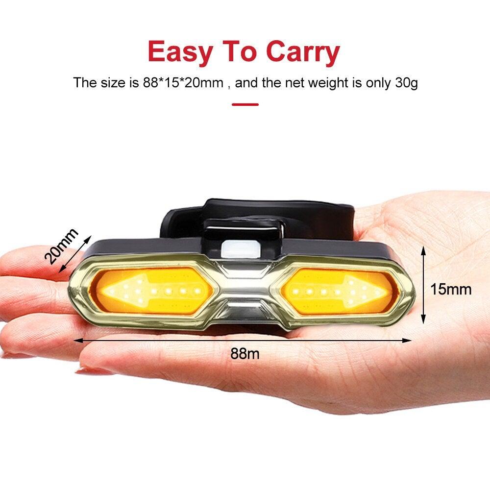 Turn Signals For Bicycle Light Bicycle Taillight Led Light With USB Charging Bicycle Lighting Safety Warning Brake Light Remote Control Bike Rear Light Back USB Rechargeable Safety Warning Cycling Light Fits On Any Road Bicycle - UrbanCycling.com