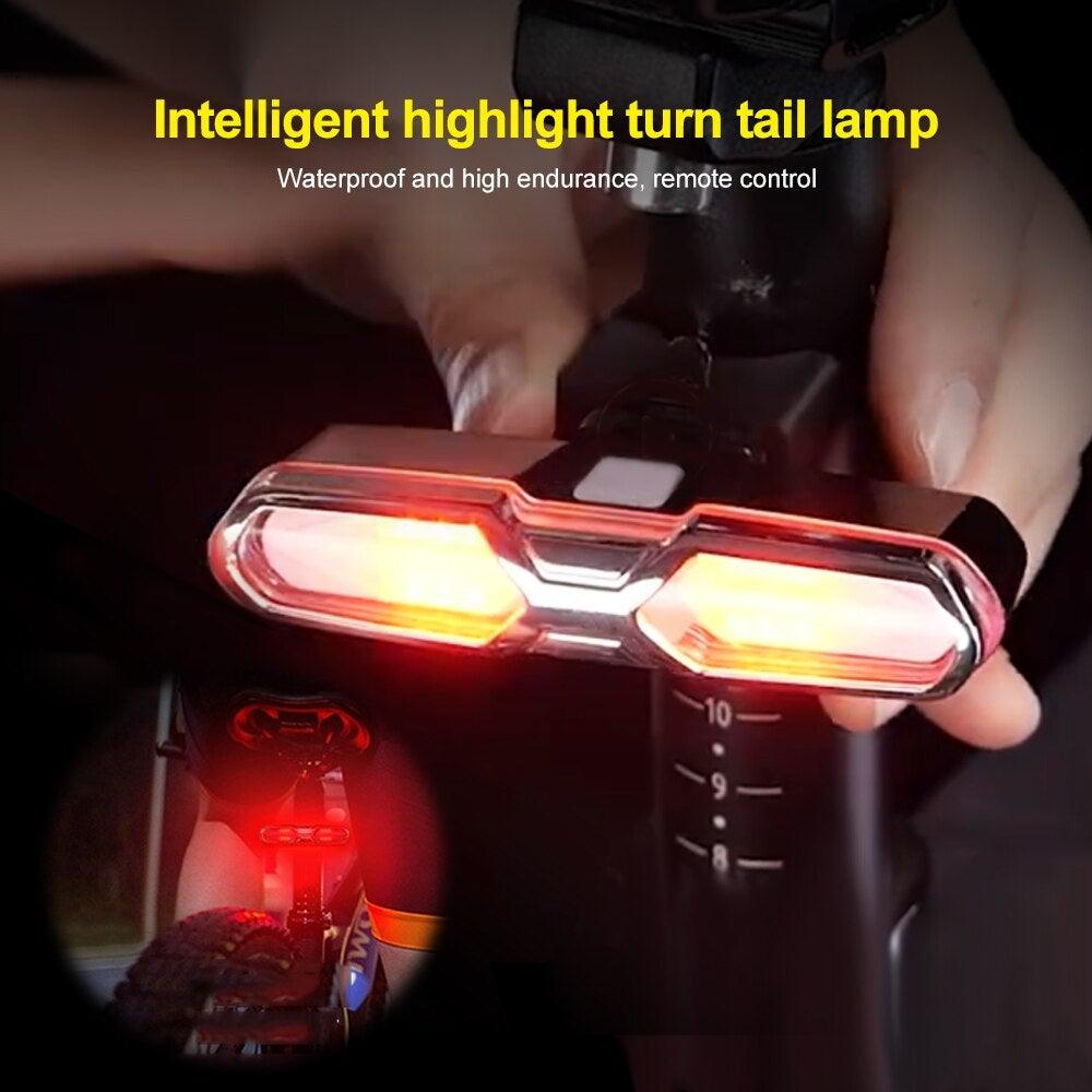 Turn Signals For Bicycle Light Bicycle Taillight Led Light With USB Charging Bicycle Lighting Safety Warning Brake Light Remote Control Bike Rear Light Back USB Rechargeable Safety Warning Cycling Light Fits On Any Road Bicycle - UrbanCycling.com