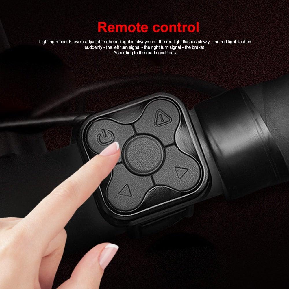 Turn Signals For Bicycle Light Bicycle Taillight Led Light With USB Charging Bicycle Lighting Safety Warning Brake Light Remote Control Bike Rear Light Back USB Rechargeable Safety Warning Cycling Light Fits On Any Road Bicycle - UrbanCycling.com