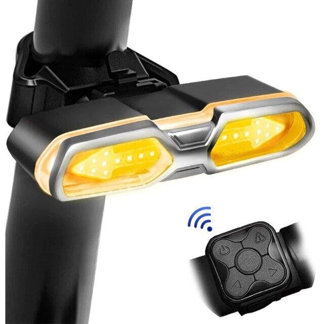 Turn Signals For Bicycle Light Bicycle Taillight Led Light With USB Charging Bicycle Lighting Safety Warning Brake Light Remote Control Bike Rear Light Back USB Rechargeable Safety Warning Cycling Light Fits On Any Road Bicycle - UrbanCycling.com