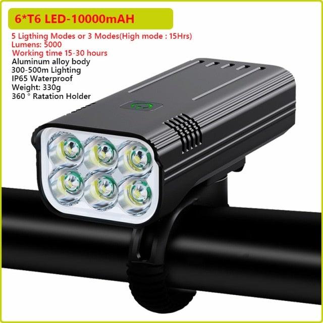 Ultra Bright Bicycle Light USB Rechargeable LED Bike Headlight Waterproof Bike Flashlight USB Rechargeable Bike Lights Front And Back 8 LED Bicycle Lights Front 5 Light Modes 15 - 30 Hours Working Time - UrbanCycling.com