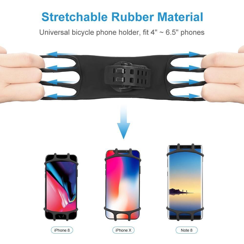 Unbreakable Bike Black Mount Phone Bicycle Mobile Cellphone Holder Motorcycle Support - UrbanCycling.com