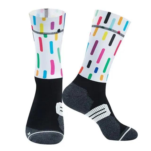 Unisex Anti Slip Socks Professional Bike Street Sports Socks Cycling Socks For Men And Women Breathable Socks 37 - 44 - UrbanCycling.com