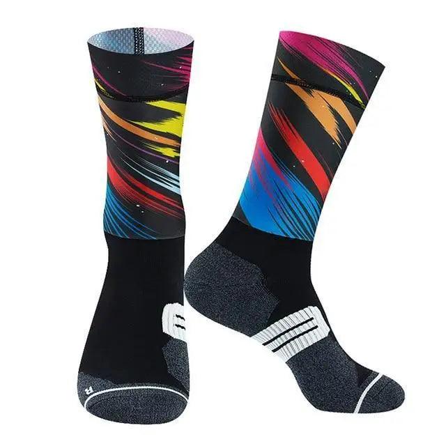 Unisex Anti Slip Socks Professional Bike Street Sports Socks Cycling Socks For Men And Women Breathable Socks 37 - 44 - UrbanCycling.com