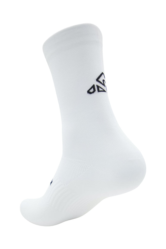 Unisex Back Logo White Cycling Socks - UrbanCycling.com