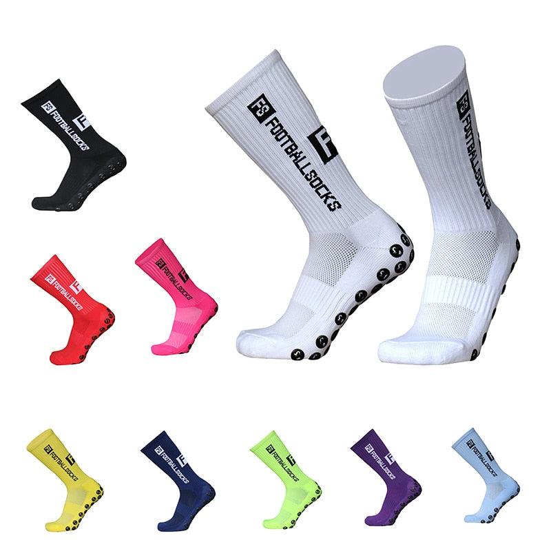 Unisex Cycling Socks Football Socks Round Silicone Suction Cup Grip Anti Slip Soccer Socks Sports Baseball Rugby Socks For Men And Women - UrbanCycling.com