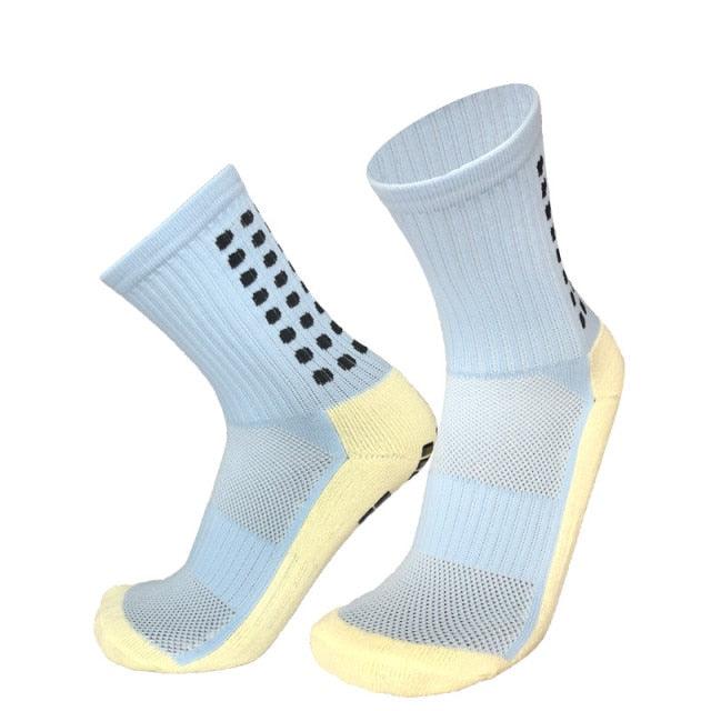 Unisex Cycling Socks Football Socks Round Silicone Suction Cup Grip Anti Slip Soccer Socks Sports Baseball Rugby Socks For Men And Women - UrbanCycling.com