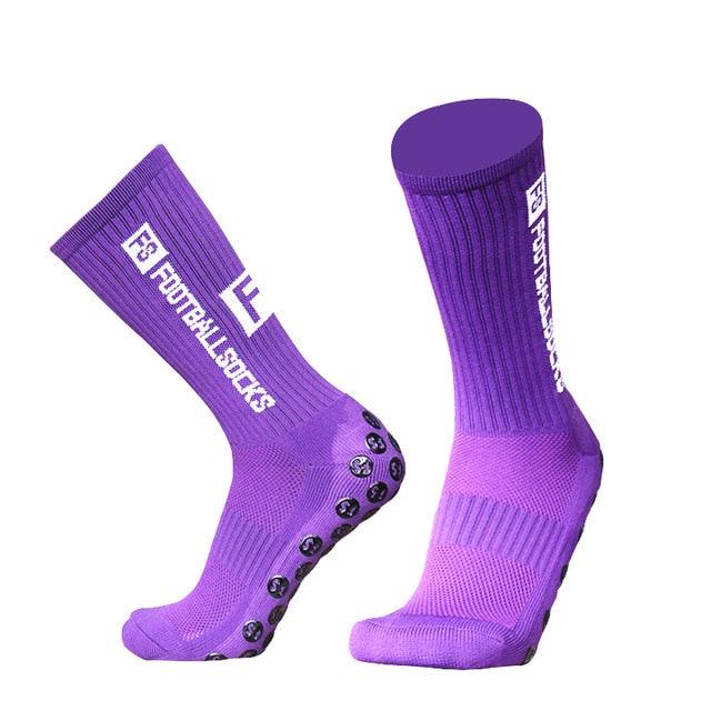 Unisex Cycling Socks Football Socks Round Silicone Suction Cup Grip Anti Slip Soccer Socks Sports Baseball Rugby Socks For Men And Women - UrbanCycling.com
