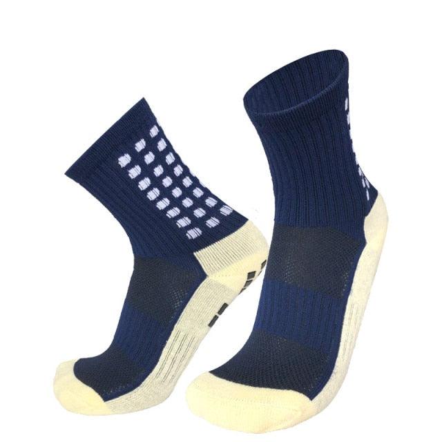 Unisex Cycling Socks Football Socks Round Silicone Suction Cup Grip Anti Slip Soccer Socks Sports Baseball Rugby Socks For Men And Women - UrbanCycling.com