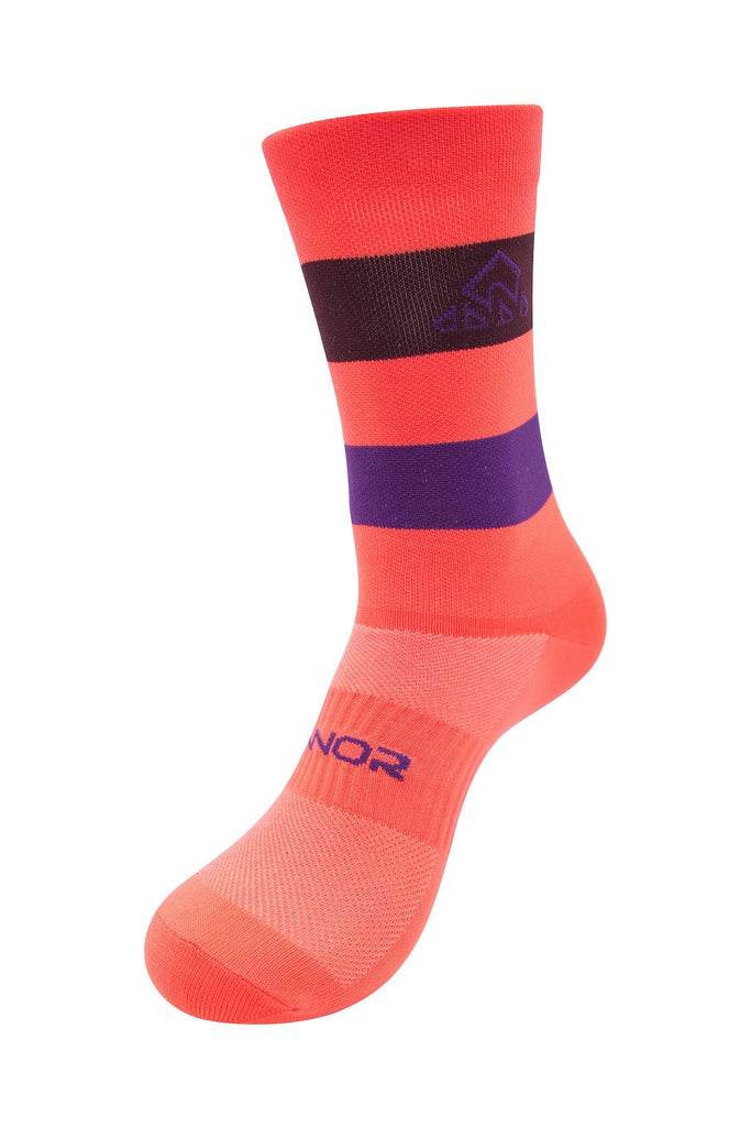 Unisex Orange / Purple Cycling Socks - UrbanCycling.com