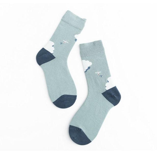 Unisex Painting Style Crew Socks Women Streetwear Skateboard Sport Cycling Designer Socks For Men And Women - UrbanCycling.com