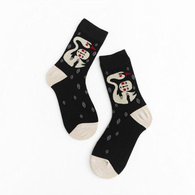Unisex Painting Style Crew Socks Women Streetwear Skateboard Sport Cycling Designer Socks For Men And Women - UrbanCycling.com