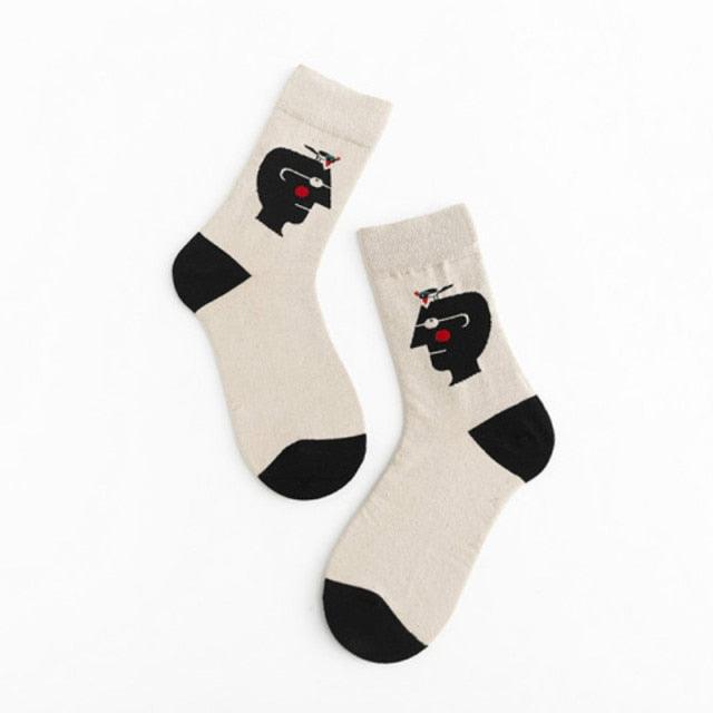 Unisex Painting Style Crew Socks Women Streetwear Skateboard Sport Cycling Designer Socks For Men And Women - UrbanCycling.com