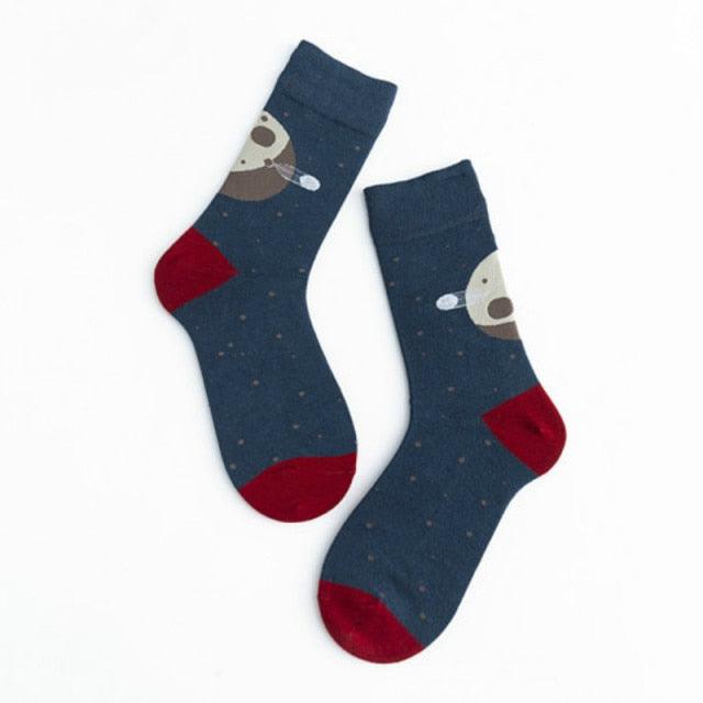 Unisex Painting Style Crew Socks Women Streetwear Skateboard Sport Cycling Designer Socks For Men And Women - UrbanCycling.com