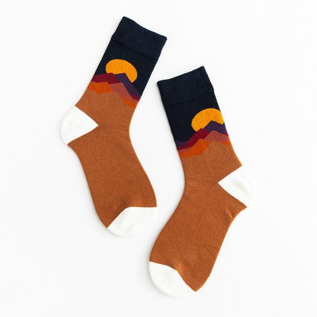 Unisex Painting Style Crew Socks Women Streetwear Skateboard Sport Cycling Designer Socks For Men And Women - UrbanCycling.com