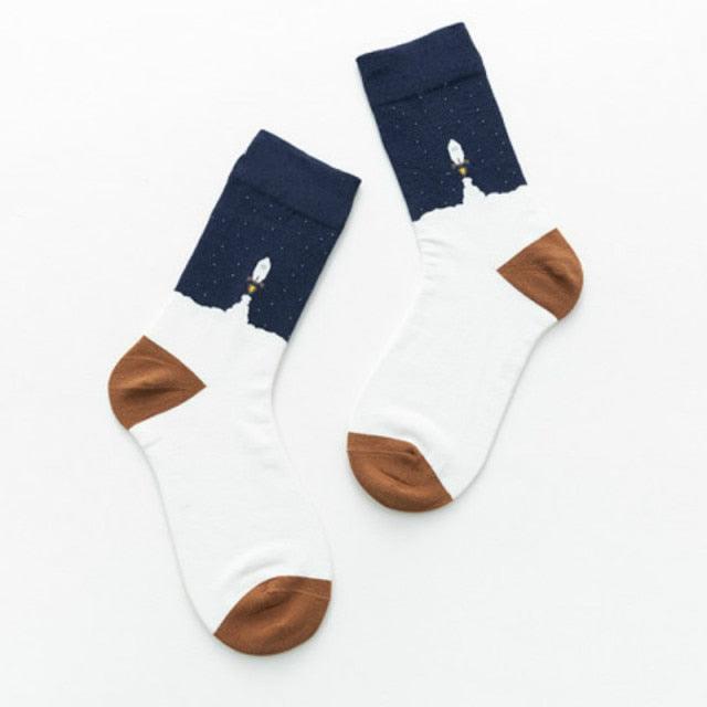 Unisex Painting Style Crew Socks Women Streetwear Skateboard Sport Cycling Designer Socks For Men And Women - UrbanCycling.com