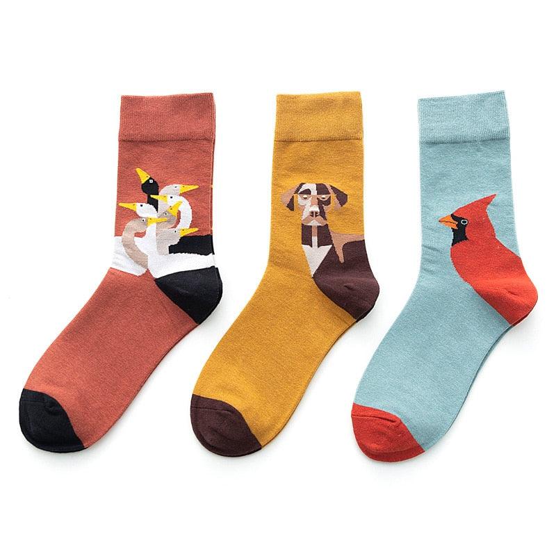 Unisex Painting Style Crew Socks Women Streetwear Skateboard Sport Cycling Designer Socks For Men And Women - UrbanCycling.com