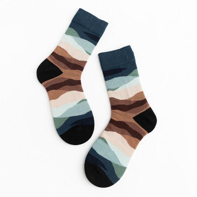 Unisex Painting Style Crew Socks Women Streetwear Skateboard Sport Cycling Designer Socks For Men And Women - UrbanCycling.com