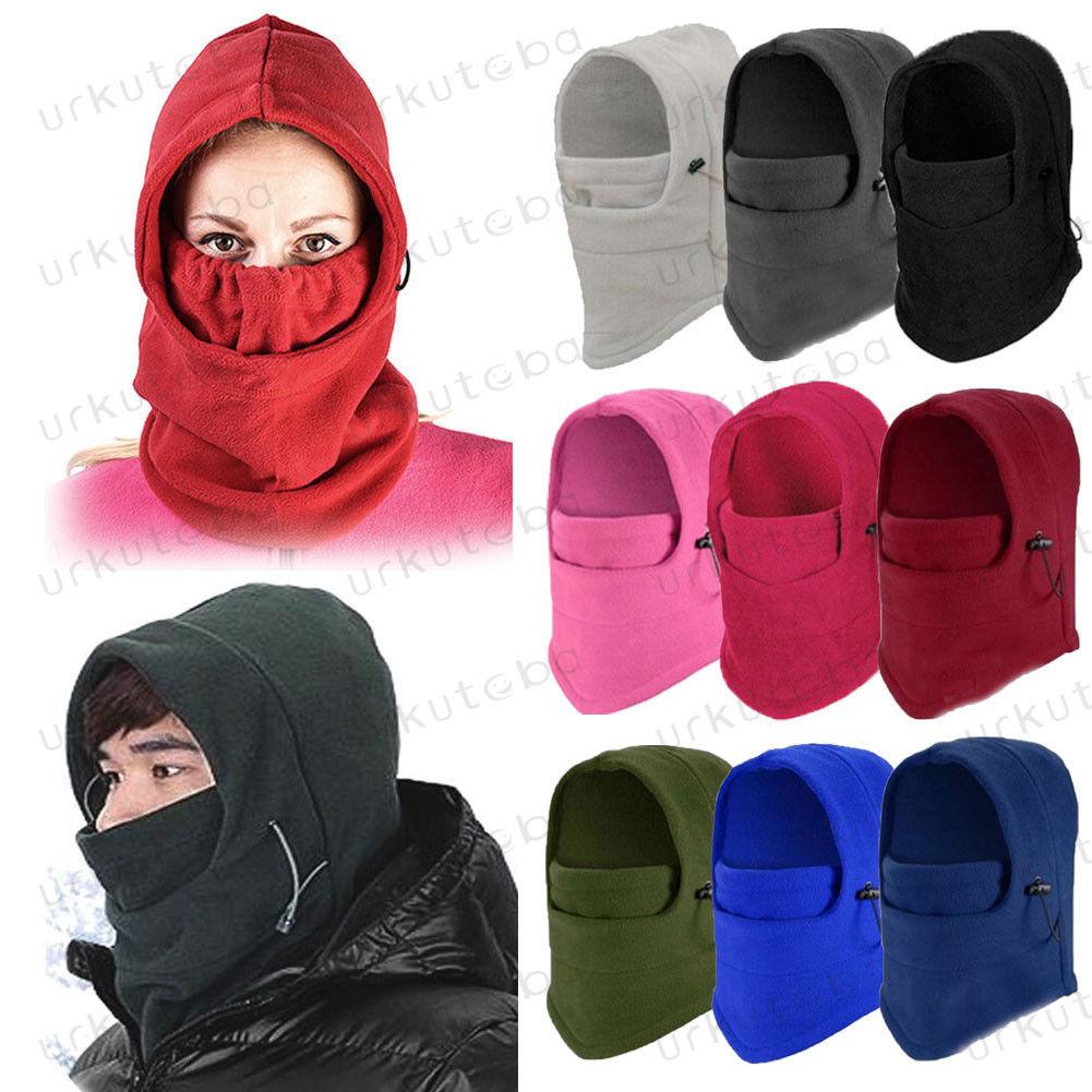 Unisex Polar Fleece Hood Hat Casual Beanie Ski Snow Cap Snood Scarf Warmer Thermal Neckerchief Drawstring Soft Balaclava Pullover Knitted Beanie for Adults Men Women Ski Caps New Balaclava Party Mask Hat Caps For Skiing Bicycle Cycling Outdoor Headwarmer - UrbanCycling.com