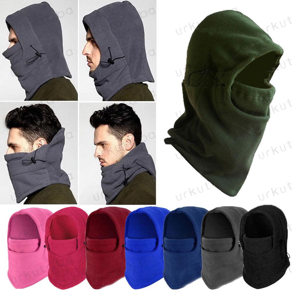 Unisex Polar Fleece Hood Hat Casual Beanie Ski Snow Cap Snood Scarf Warmer Thermal Neckerchief Drawstring Soft Balaclava Pullover Knitted Beanie for Adults Men Women Ski Caps New Balaclava Party Mask Hat Caps For Skiing Bicycle Cycling Outdoor Headwarmer - UrbanCycling.com