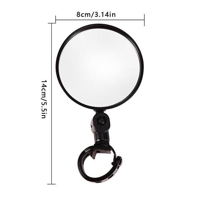 Universal Bicycle Mirror Bicycle Accessories Handlebar Rearview Mirror Rotate Wide - Angle Rearview Mirror Rotatable Round Adjustable Shockproof Convex Wide Angle Universal Back Rear View Mirrors - UrbanCycling.com