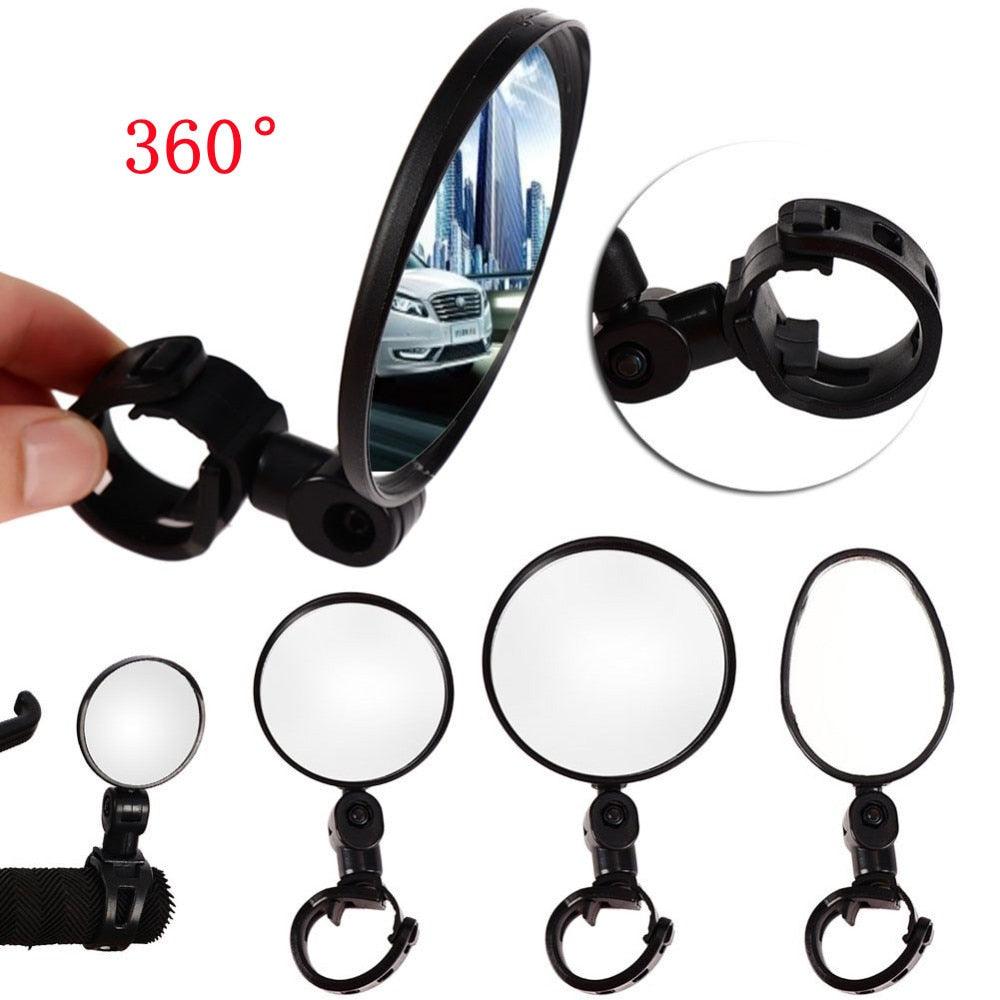 Universal Bike Bicycle Cycling Mirror Handlebar Wide Angle Rear View Rearview Bike Accessories Bike Helmet Mirror Bike mirror, 2pcs bike rear view mirrors With Wide Angle Convex Mirror Adjustable Rotatable Handlebar For Mountain Bike Off - Road Bike - UrbanCycling.com