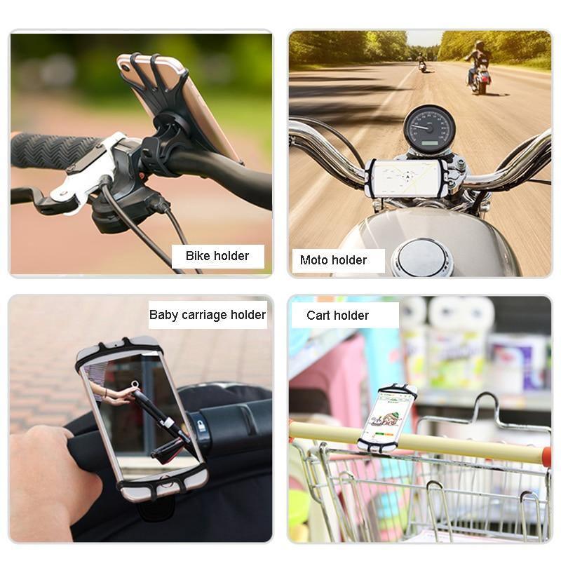 Universal Motocycle Durable Bicycle Mobile Phone Holder Cell Phone Mobile Bike Handlebar Bracket - UrbanCycling.com