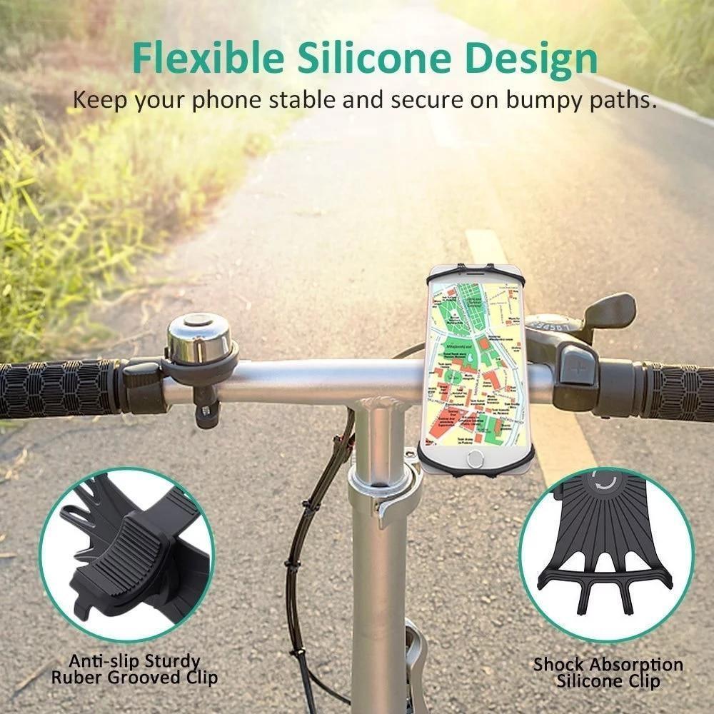 Universal Motocycle Durable Bicycle Mobile Phone Holder Cell Phone Mobile Bike Handlebar Bracket - UrbanCycling.com