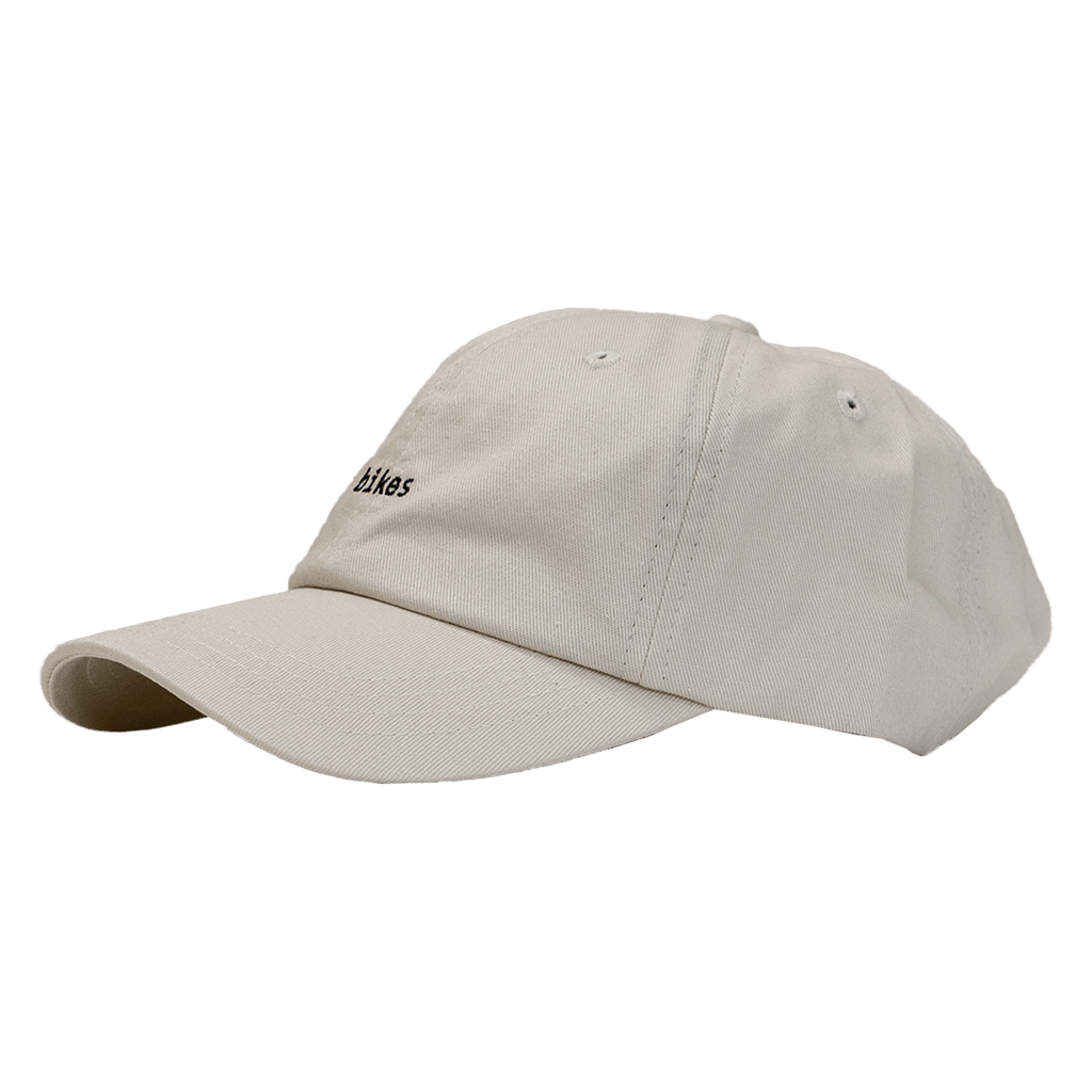 Unstructured Dad Hat - Ivory "Bikes" - UrbanCycling.com