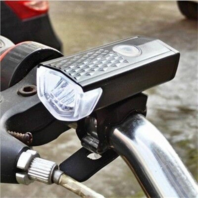 USB Rechargeable 3 Mode Bicycle Front Light Lamp Bike Headlight Cycling LED Powerful Bicycle Front Headlight Waterproof Bike Headlight End Tail Light Set 300 Lumen - UrbanCycling.com