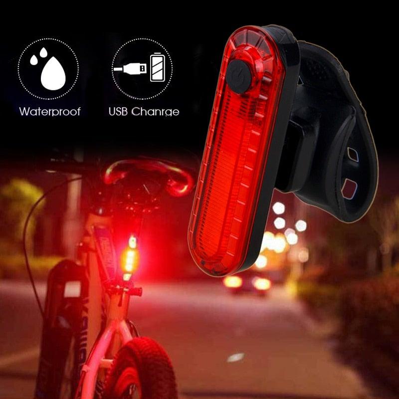 USB Rechargeable Handlebar Headlight Front Bike Light LED Lamp Built - In Rechargeable Bike Light Front And Rear Super Bright Bicycle Headlight And Tail Light Set 4 Lighting Modes - UrbanCycling.com