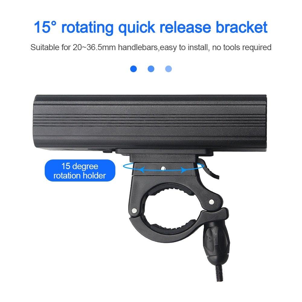 USB Rechargeable Handlebar Headlight Front Bike Light LED Lamp Built - In Rechargeable Bike Light Front And Rear Super Bright Bicycle Headlight And Tail Light Set 4 Lighting Modes - UrbanCycling.com