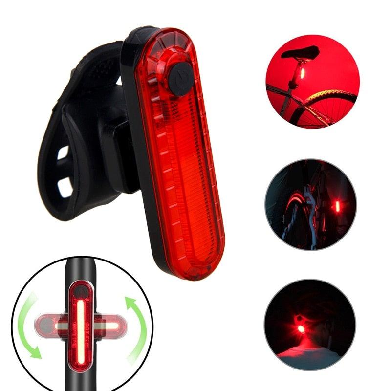 USB Rechargeable Handlebar Headlight Front Bike Light LED Lamp Built - In Rechargeable Bike Light Front And Rear Super Bright Bicycle Headlight And Tail Light Set 4 Lighting Modes - UrbanCycling.com
