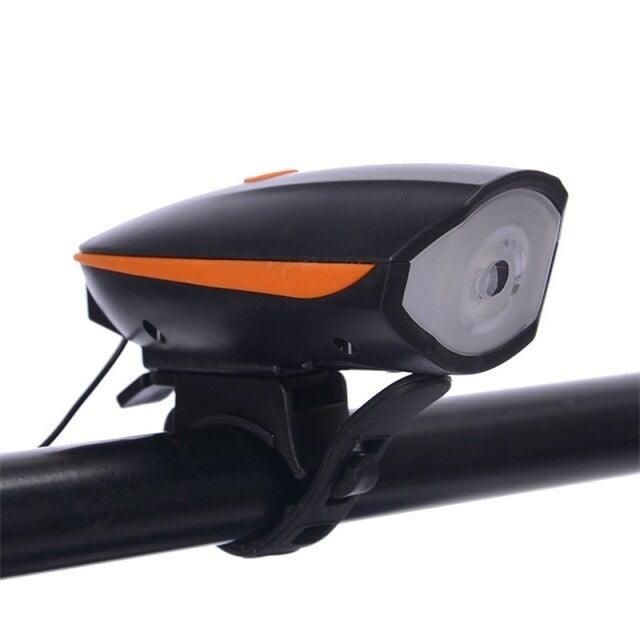 USB Rechargeable LED Display Light Bike Front Light Headlights Electric Horn Bell Cycling Rainproof Flashlight Waterproof Bicycle Lights With Horn Bike Lights For Road Electric Scooter And Mountain Bike Night Safety Flashlight - UrbanCycling.com
