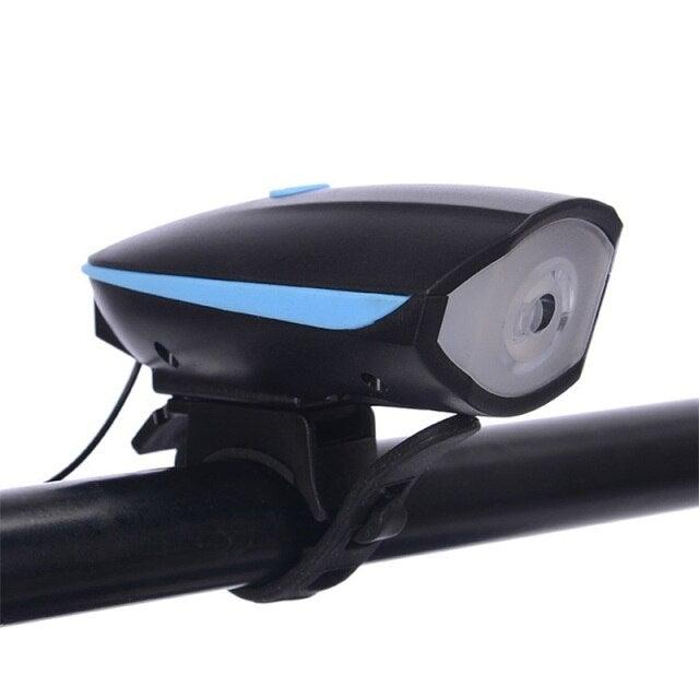USB Rechargeable LED Display Light Bike Front Light Headlights Electric Horn Bell Cycling Rainproof Flashlight Waterproof Bicycle Lights With Horn Bike Lights For Road Electric Scooter And Mountain Bike Night Safety Flashlight - UrbanCycling.com
