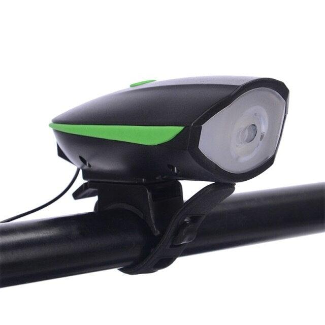 USB Rechargeable LED Display Light Bike Front Light Headlights Electric Horn Bell Cycling Rainproof Flashlight Waterproof Bicycle Lights With Horn Bike Lights For Road Electric Scooter And Mountain Bike Night Safety Flashlight - UrbanCycling.com
