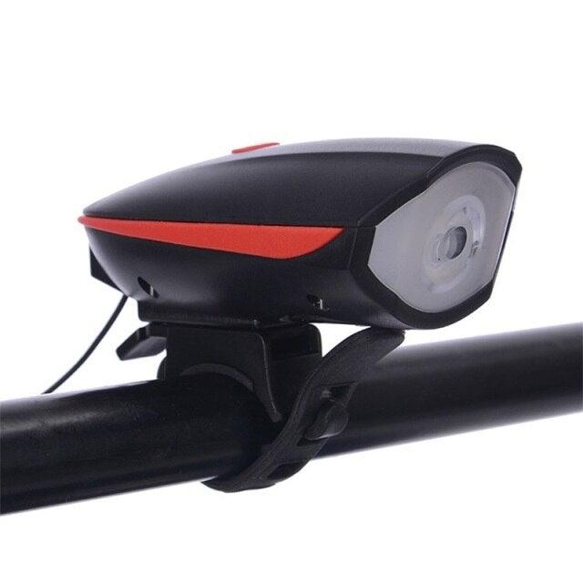 USB Rechargeable LED Display Light Bike Front Light Headlights Electric Horn Bell Cycling Rainproof Flashlight Waterproof Bicycle Lights With Horn Bike Lights For Road Electric Scooter And Mountain Bike Night Safety Flashlight - UrbanCycling.com