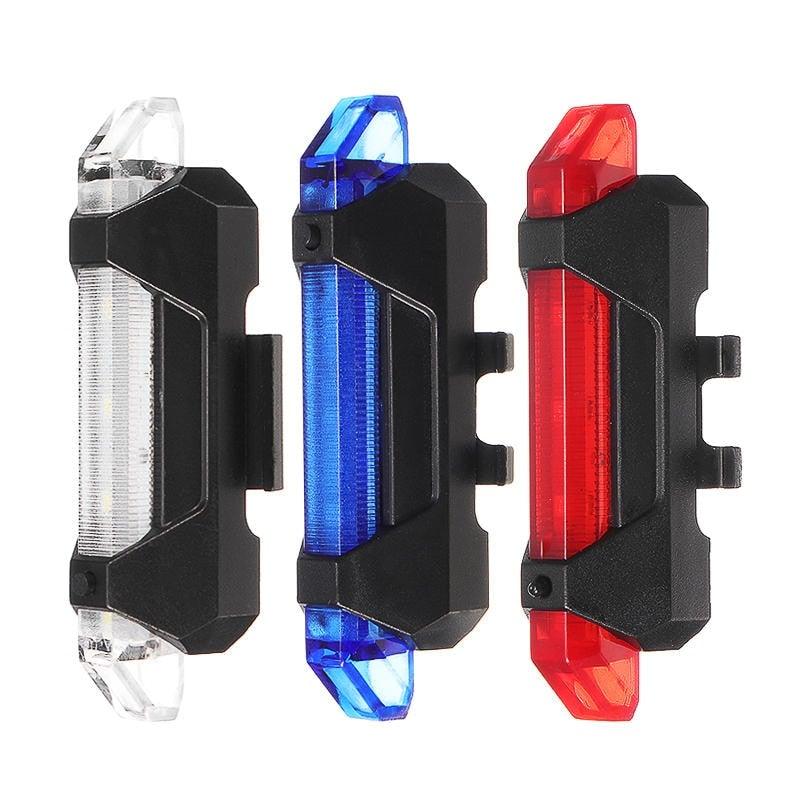 USB Rechargeable Waterproof Mountain Bike Lamp Warning Cycling Taillight Bike LED Headlight Tail Light Ultra Bright Bicycle LED Safety Light Waterproof Cycling Taillight For Electric Scooter - UrbanCycling.com