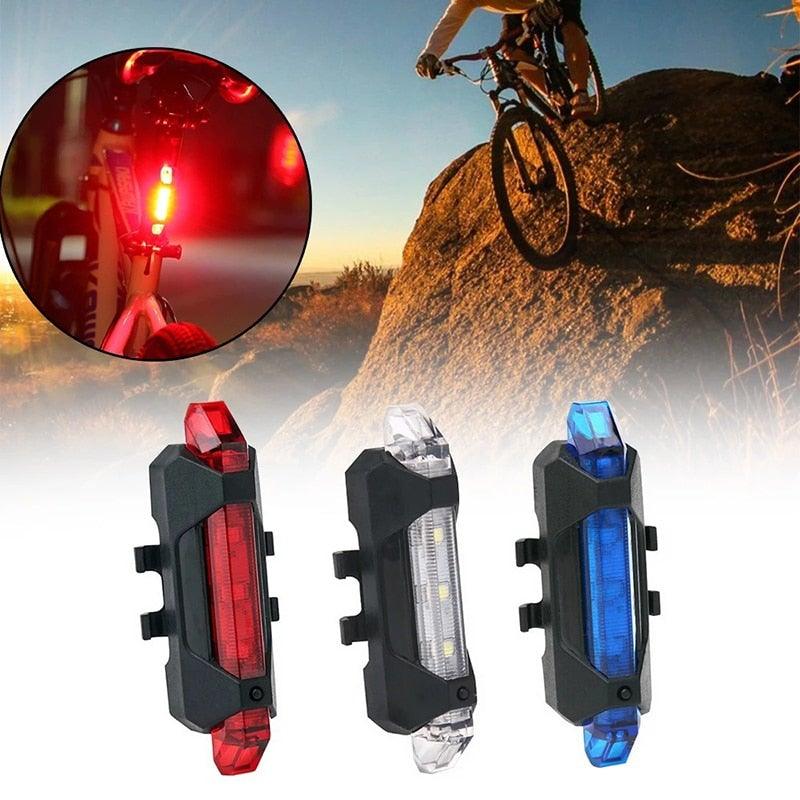 USB Rechargeable Waterproof Mountain Bike Lamp Warning Cycling Taillight Bike LED Headlight Tail Light Ultra Bright Bicycle LED Safety Light Waterproof Cycling Taillight For Electric Scooter - UrbanCycling.com