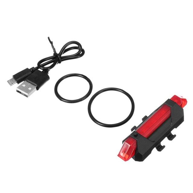 USB Rechargeable Waterproof Mountain Bike Lamp Warning Cycling Taillight Bike LED Headlight Tail Light Ultra Bright Bicycle LED Safety Light Waterproof Cycling Taillight For Electric Scooter - UrbanCycling.com