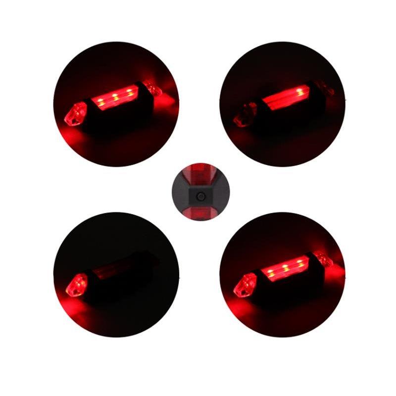 USB Rechargeable Waterproof Mountain Bike Lamp Warning Cycling Taillight Bike LED Headlight Tail Light Ultra Bright Bicycle LED Safety Light Waterproof Cycling Taillight For Electric Scooter - UrbanCycling.com