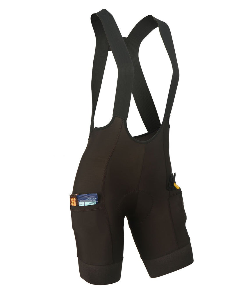 W. BLACK LABEL CARGO DROP TAIL BIB - ESPRESSO - UrbanCycling.com